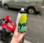 binh-nuoc-xe-dap-Rapha-620ml-van-silicon-xanh-la